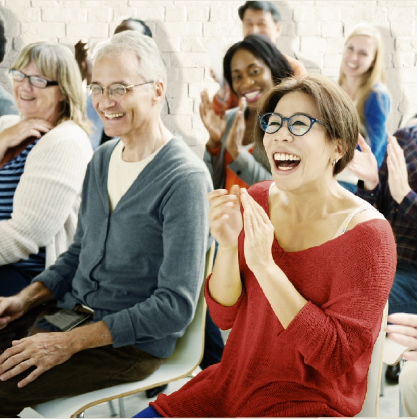 people laughing